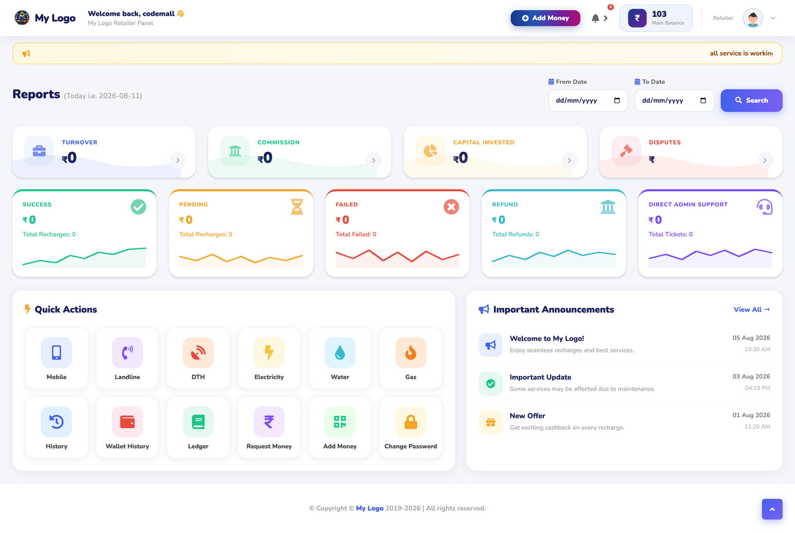 Retailer Dashboard